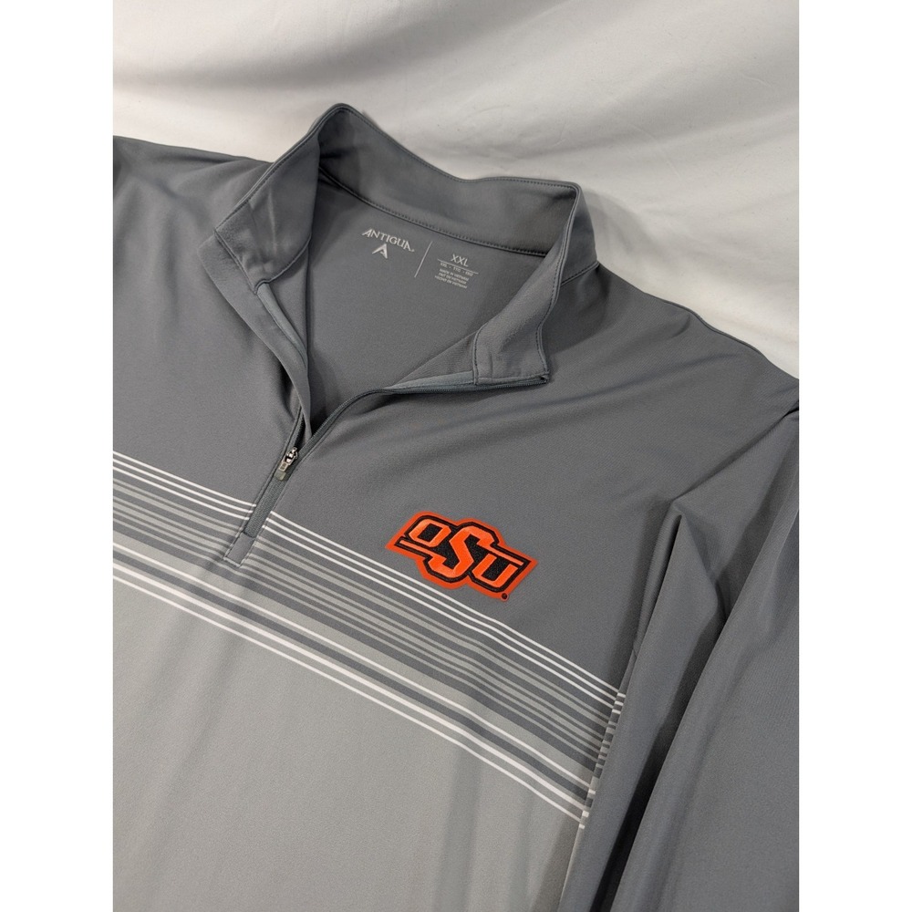 Antigua Performance Oklahoma State Gray Lightweight Men's Pullover Gray XXL